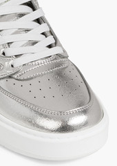 Stella McCartney Lingerie - S-Wave 1 quilted metallic faux leather sneakers - Metallic - EU 35
