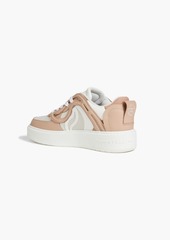 Stella McCartney Lingerie - S-Wave 1 two-tone faux leather and suede sneakers - Pink - EU 35