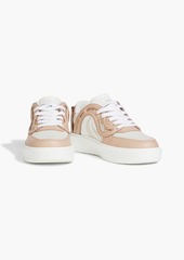 Stella McCartney Lingerie - S-Wave 1 two-tone faux leather and suede sneakers - Pink - EU 35