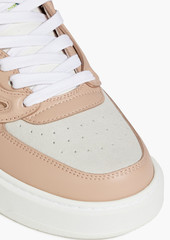 Stella McCartney Lingerie - S-Wave 1 two-tone faux leather and suede sneakers - Pink - EU 35