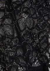 Stella McCartney Lingerie - Satin-trimmed metallic lace high-rise briefs - Black - S