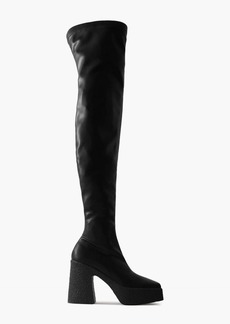 Stella McCartney Lingerie - Skyla faux leather platform over-the-knee boots - Black - EU 36