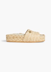 Stella McCartney Lingerie - Skyla raffia slides - White - EU 35