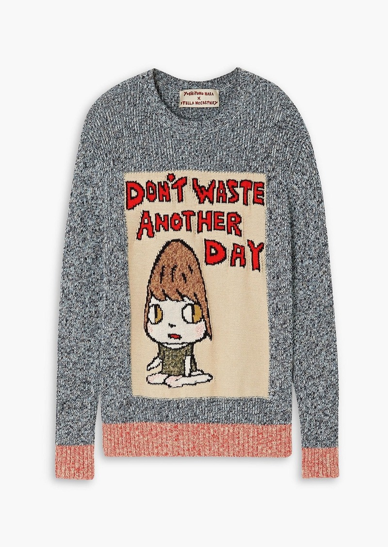 Stella McCartney Lingerie - Yoshitomo Nara intarsia cotton sweater - Gray - XXS