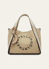 Stella McCartney Logo Canvas Shopper Tote Bag