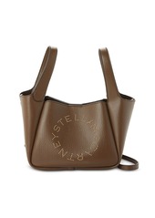 Stella McCartney Logo Double Top Handle Crossbody Bag