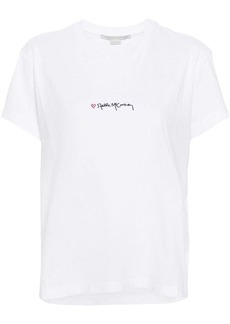 STELLA MCCARTNEY logo-embroidered cotton T-shirt