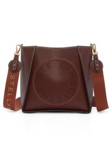 Stella McCartney Mini Circle Logo Faux Leather Crossbody Bag