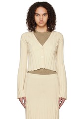 Stella McCartney Off-White Y-Neck Cardigan