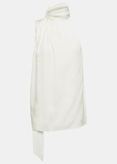 Stella McCartney One-shoulder crêpe top