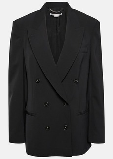 Stella McCartney Oversized double-breasted wool-blend jacket