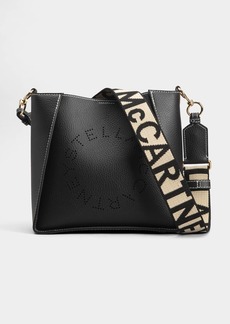 Stella McCartney Perforated Logo Faux-Leather Shoulder Bag