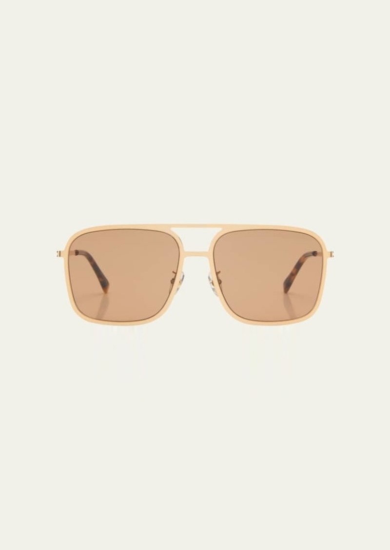 Stella McCartney Pilot Metal Alloy & Plastic Aviator Sunglasses