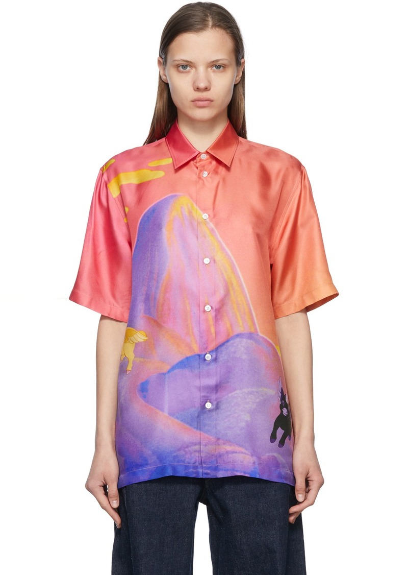 Stella McCartney Pink Fantasia Landscape Shirt