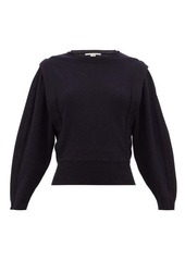 Stella McCartney Pintuck-pleat wool-blend sweater