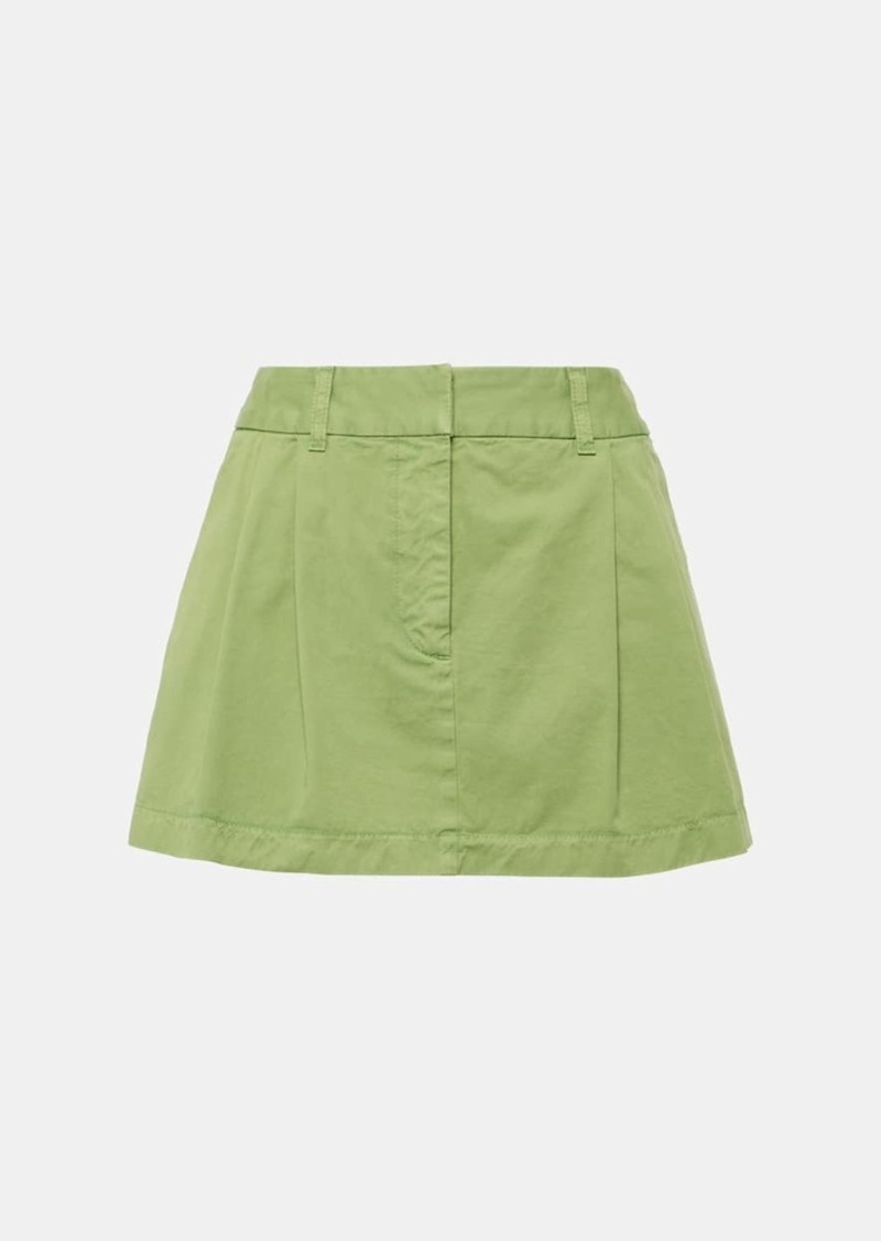 Stella McCartney Cotton canvas miniskirt