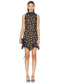 Stella McCartney Polka Dots Print Ruffled Dress