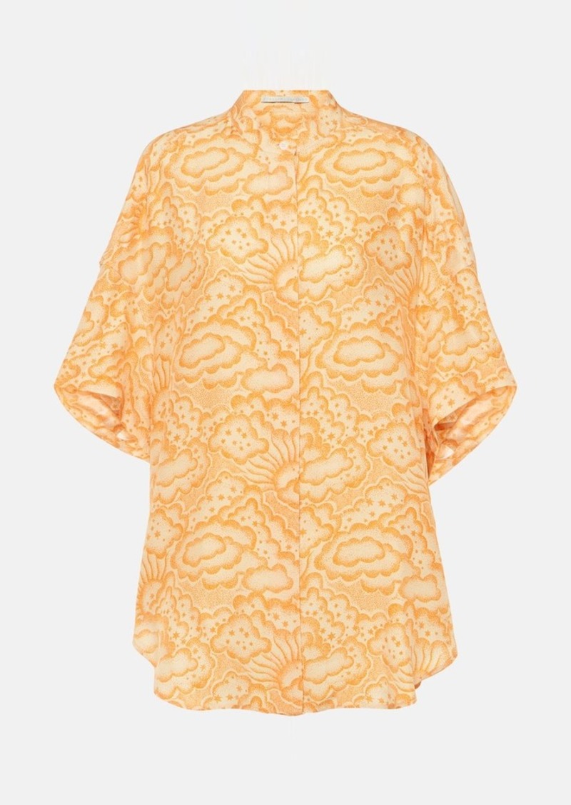 Stella McCartney Printed silk blouse