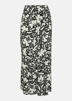 Stella McCartney Printed silk midi skirt