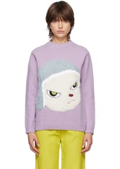 Stella McCartney Purple Intarsia Sweater