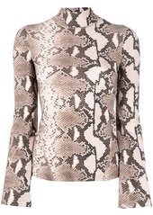 STELLA MCCARTNEY Python print fluid top