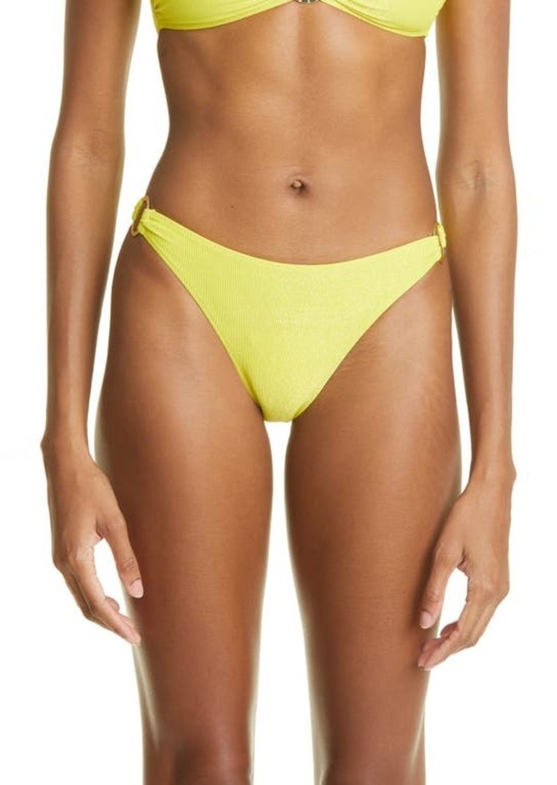 Stella McCartney Swim Ring Detail Glitter Bikini Bottoms
