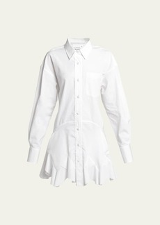 Stella McCartney Ruffled Button-Front Shirtdress