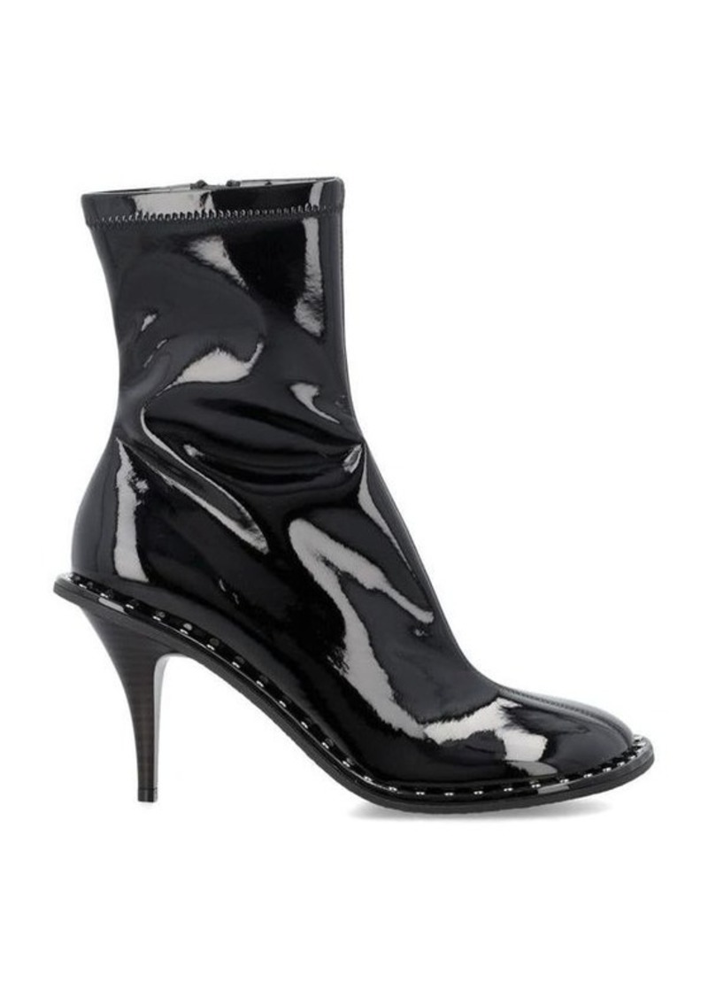 STELLA MCCARTNEY Ryder Lacquered Stiletto Ankle Boots
