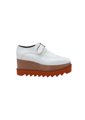 Stella McCartney Scarpa Dana Platform Brogue in White Faux Leather