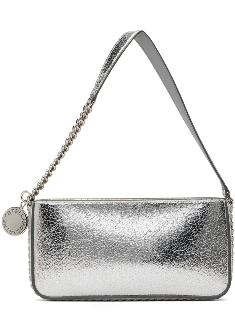 Stella McCartney Silver Cracked Metallic Alter Mat Bag