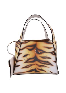 Stella McCartney Stella Logo Tote in Multicolor Animal Print Polyurethane