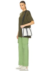 Stella McCartney Striped Cotton Mini Crossbody Bag