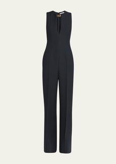 Stella McCartney Tailored Jumpsuit with Chain Detail