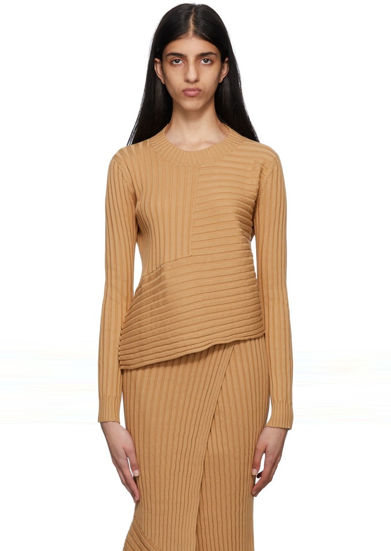 Stella McCartney Tan Asymmetric Sweater
