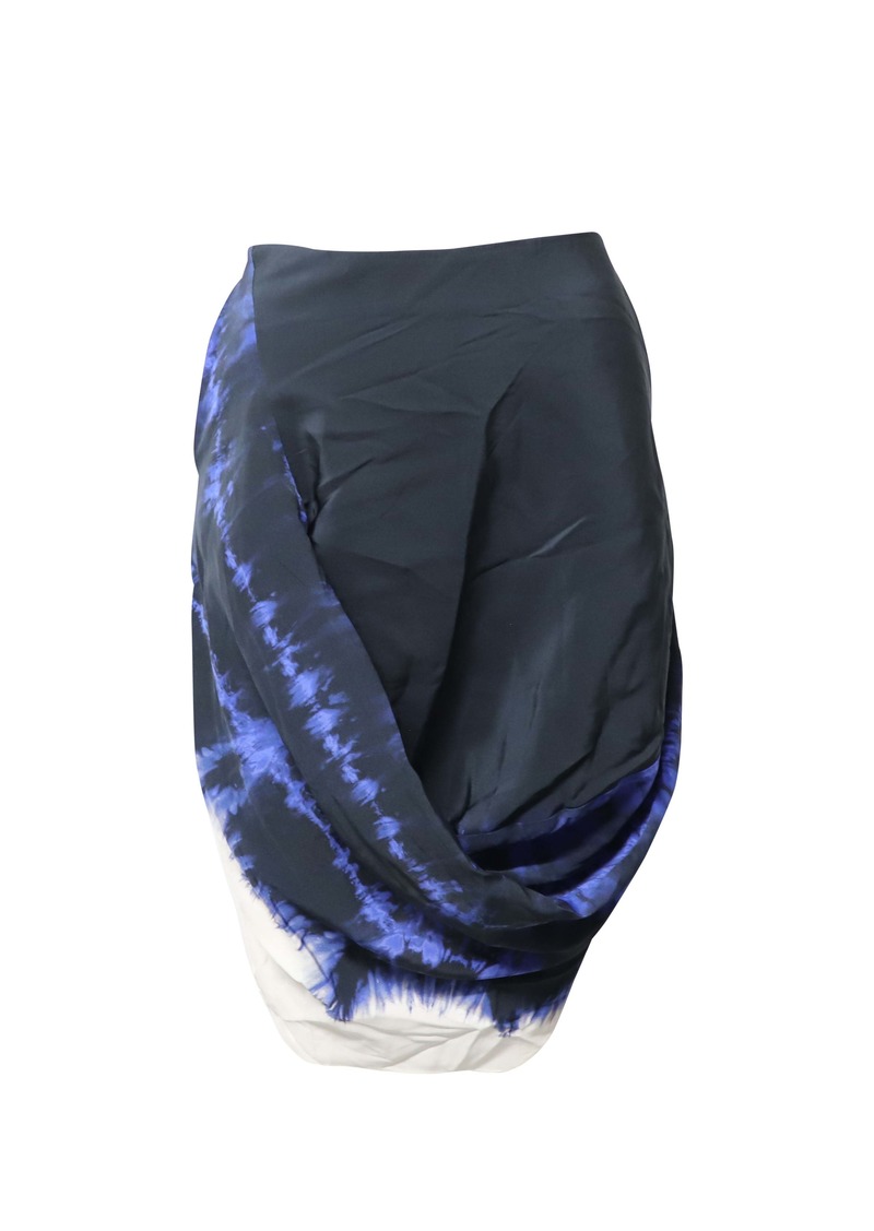 Stella McCartney Tie-Dye Skirt in Blue Silk