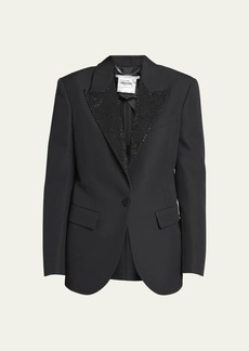 Stella McCartney Tuxedo Jacket with Hotfix Lapel