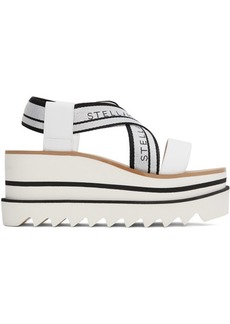 Stella McCartney White & Black Sneakelyse Platform Heeled Sandals