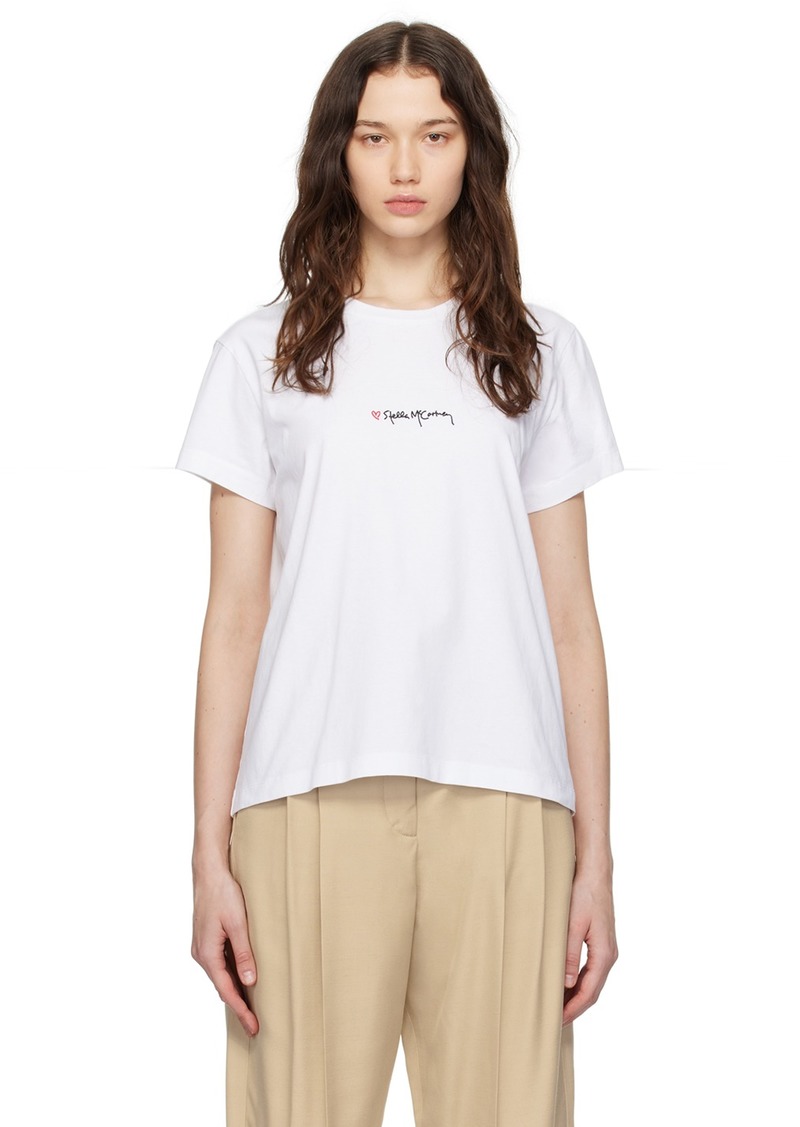 Stella McCartney White Iconics Love T-Shirt