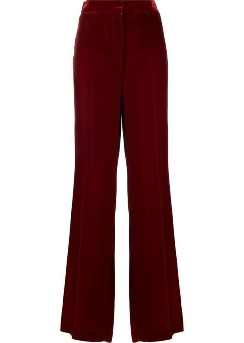 STELLA MCCARTNEY Wide leg velvet trousers