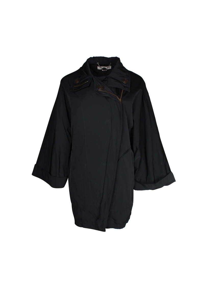 Stella McCartney Wide Sleeve Coat in Black Polyester