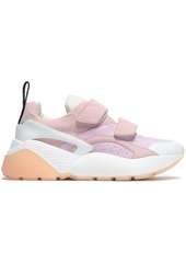 Stella Mccartney Woman Eclypse Color-block Faux Suede Exaggerated-sole Sneakers Antique Rose