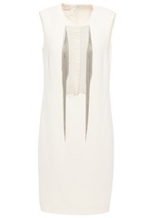 Stella Mccartney Woman Marissa Bead-embellished Stretch-cady Mini Dress Off-white