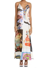 Stella McCartney x Disney Fantasia Print Silk Slipdress in Multicolor at Nordstrom