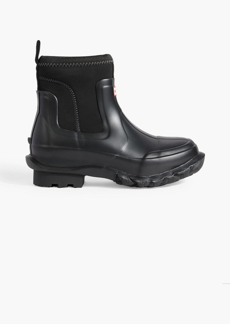 STELLA MCCARTNEY X HUNTER - Hunter neoprene and rubber rain boots - Black - UK 3