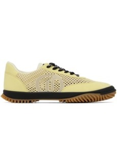 Stella McCartney Yellow S-Wave Sport Mesh Paneled Sneakers