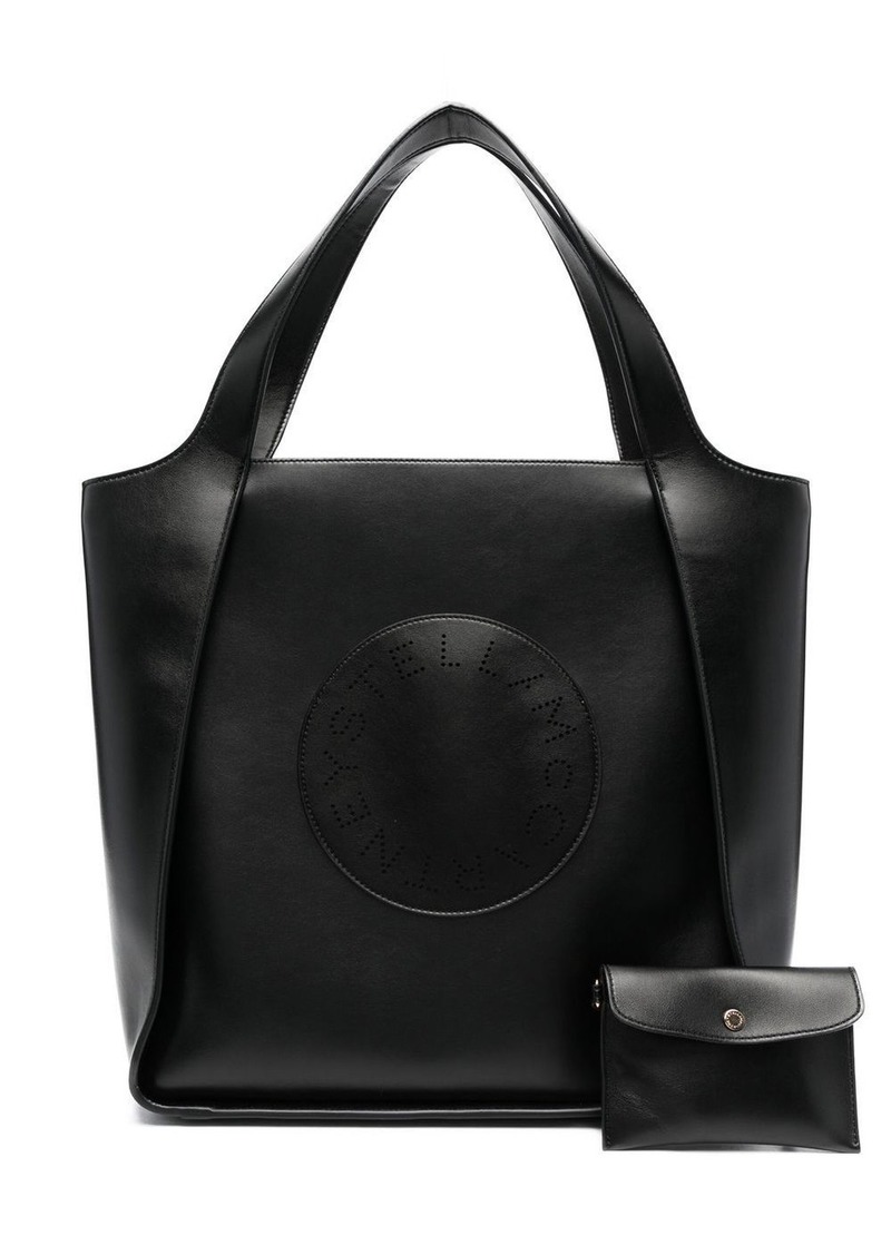 Stella McCartney Stella perforated-logo tote bag