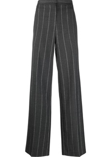 Stella McCartney stitch-detail striped tailored trousers