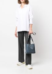 Stella McCartney stitch-detail striped tailored trousers