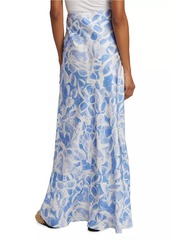 Stella McCartney Sunglasses-Print Silk Maxi Skirt