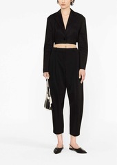 Stella McCartney tapered-leg cropped wool trousers